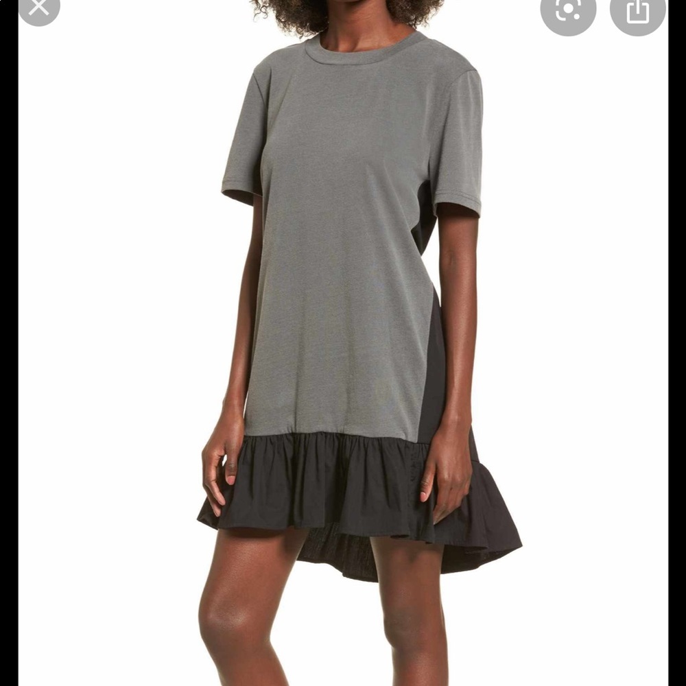 LIKE NEW BP mixed media t-shirt dress